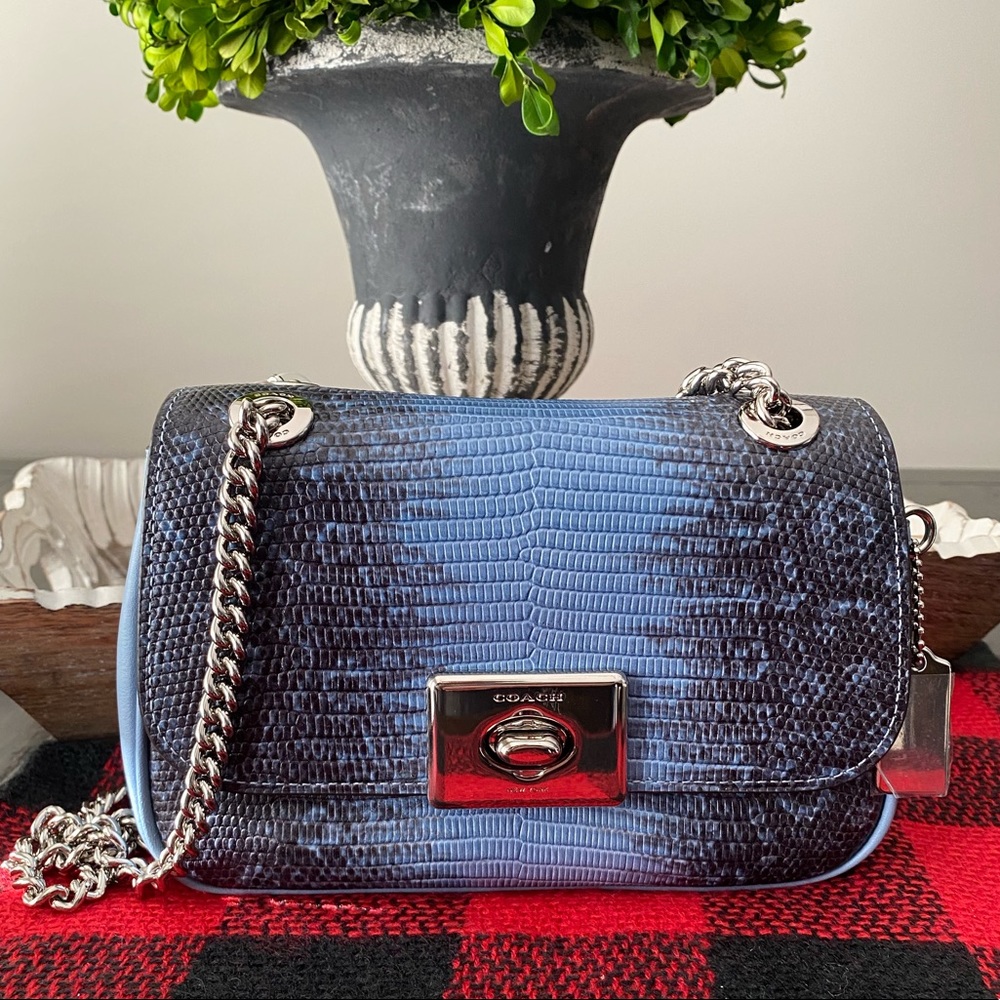 Coach Cassidy Embossed Leather Crossbody